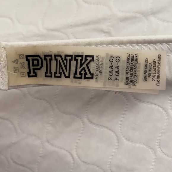 Victoria’s Secret PINK neon bikini coral aqua purple colorblock S/M - Picture 6 of 16